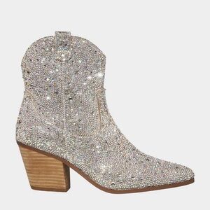 Betsey Johnson Diva Rhinestone Cowgirl Boots